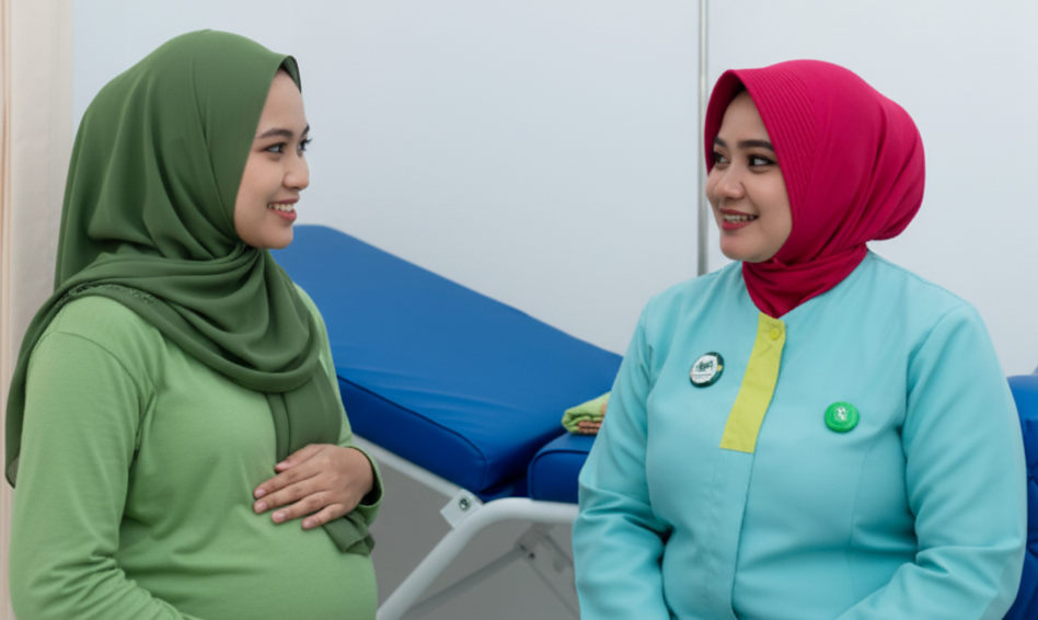 Pemeriksaan kehamilan (ANC) bersama Bidan profesional kami yang siap mendampingi Anda